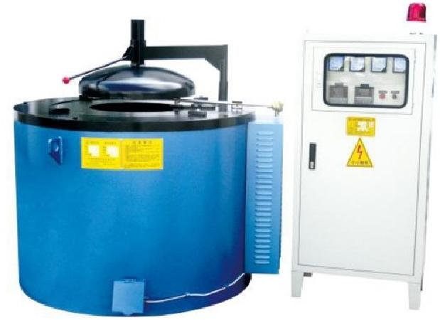 High-performance electric melting furnace with insulation for crucibles, designed for precise metal melting and energy savings.