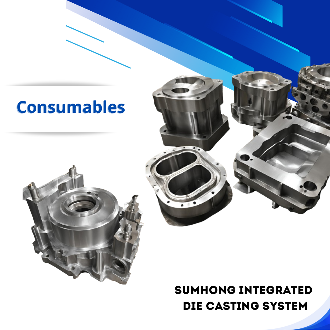 Premium die casting consumables for efficient production and superior casting results in industrial processes.